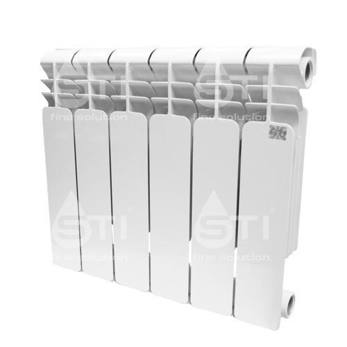 Биметаллический радиатор STI Bimetal 350/80, 6 секций, боковое подключение