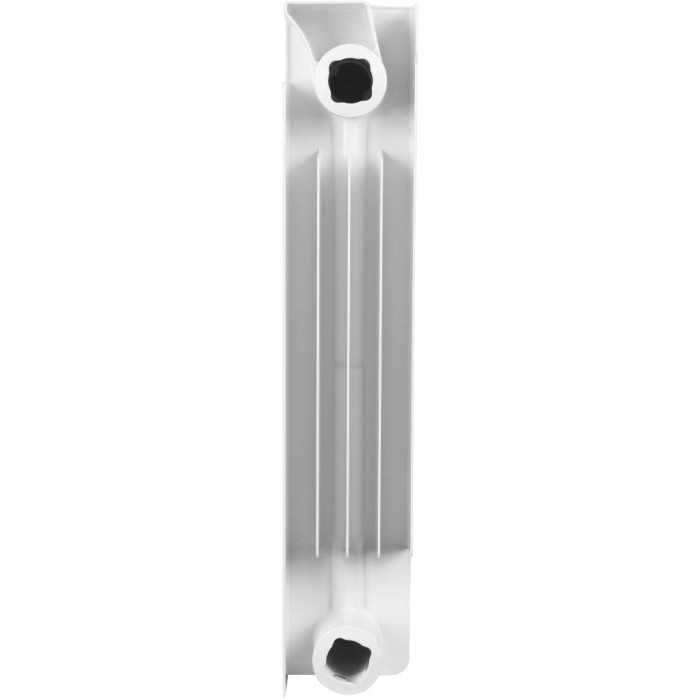 Биметаллический радиатор STOUT STYLE 350, 10 секций, боковое подключение, белый