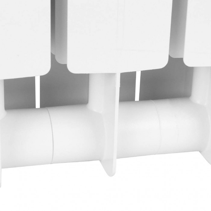 Биметаллический радиатор STOUT STYLE 350, 10 секций, боковое подключение, белый