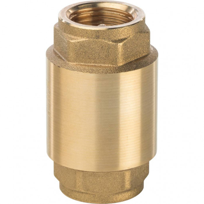 STOUT Клапан обратный пружинный муфтовый с металлическим седлом 1/2"