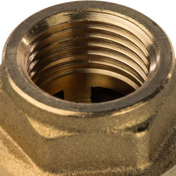 STOUT Клапан обратный пружинный муфтовый с металлическим седлом 1/2"