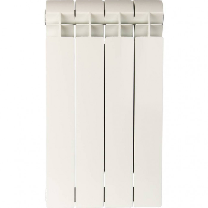 Биметаллический радиатор Global STYLE PLUS 500, 4 секций, боковое подключение, белый