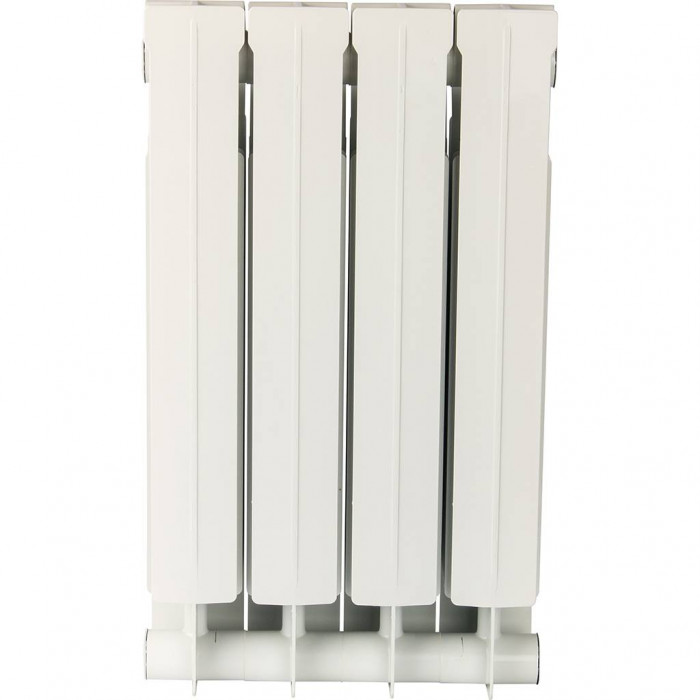 Биметаллический радиатор Global STYLE PLUS 500, 4 секций, боковое подключение, белый