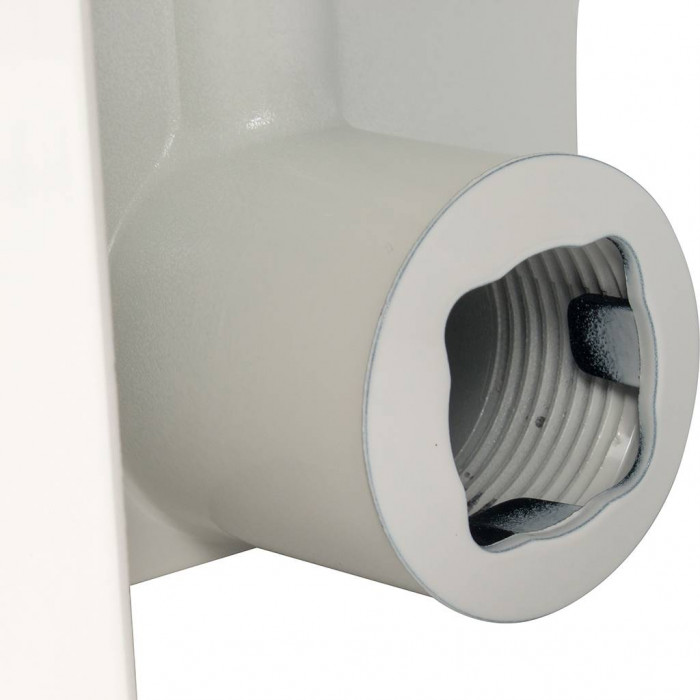 Биметаллический радиатор Global STYLE PLUS 500, 4 секций, боковое подключение, белый