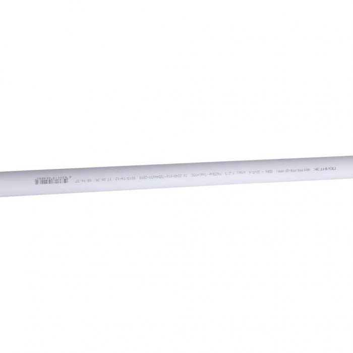 Труба полипропиленовая армированная Политэк d=32х5,4 (PN 25) (стекловолокно) (цвет белый)