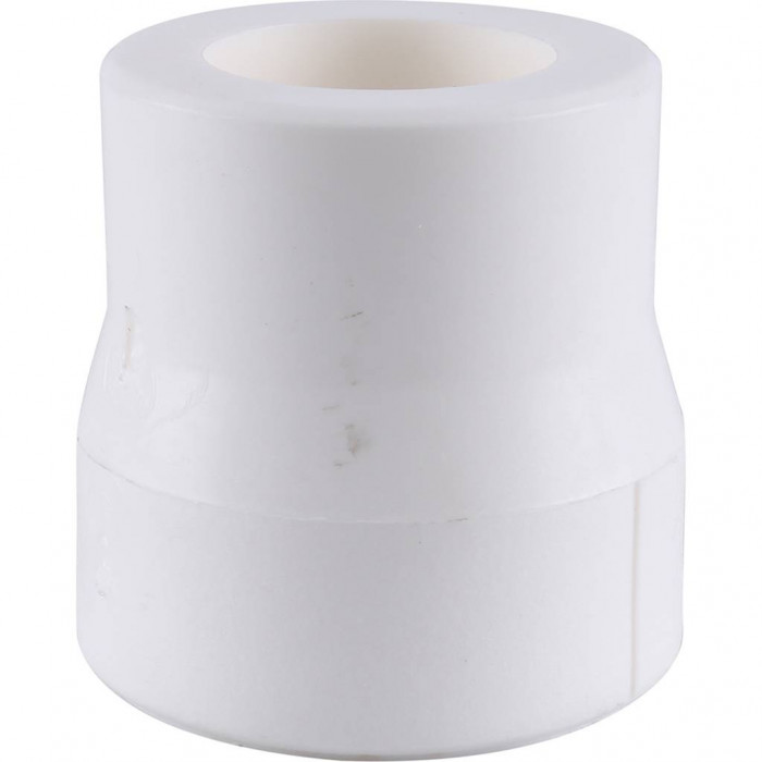 Kalde 50x40 Муфта переходная для полипропиленовых труб под сварку (цвет белый)