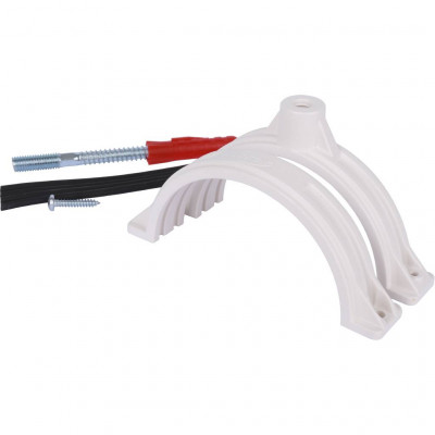 Sinikon KPP.110.K.D Хомут ПП D 110 белый СИНИКОН Комфорт Плюс со шпилькой и дюбелем