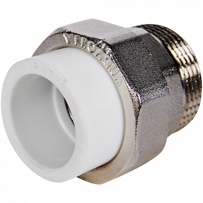 Pro Aqua PA21019 Pro Aqua d=32-1.1/4 PP-R Муфта комбинированная разъемная (американка) НР Белая