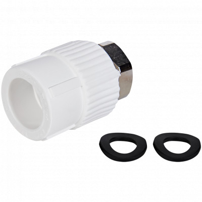 Pro Aqua PA29014 Pro Aqua d=25-3/4 PP-R Муфта с накидной гайкой Белая