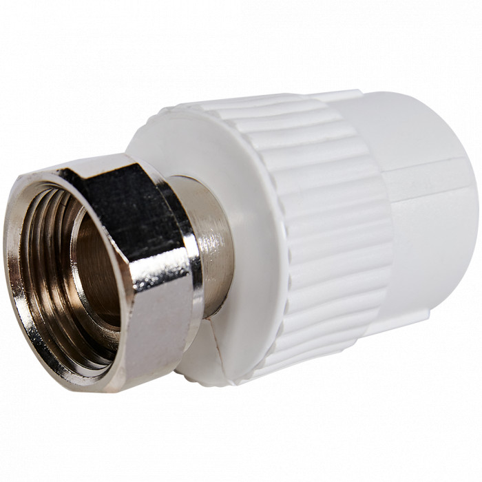 Pro Aqua PA29014 Pro Aqua d=25-3/4 PP-R Муфта с накидной гайкой Белая
