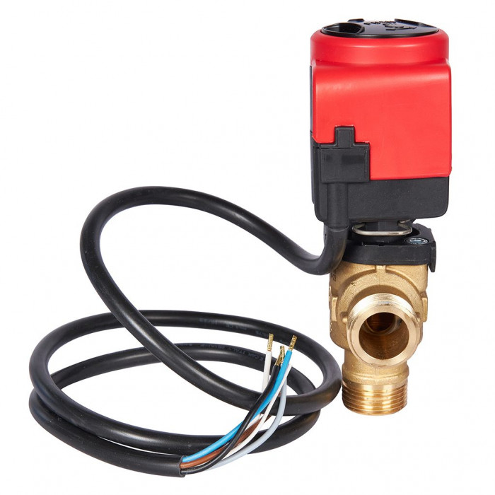 3-Ходовой зональный клапан, сервопривод 230V STOUT с кабелем 1м,, НР 3/4