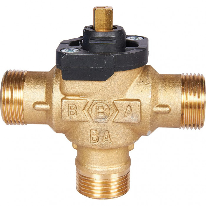 3-Ходовой зональный клапан, сервопривод 230V STOUT с кабелем 1м,, НР 3/4