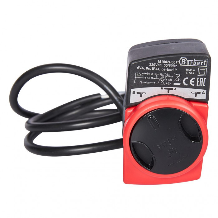 3-Ходовой зональный клапан, сервопривод 230V STOUT с кабелем 1м,, НР 3/4