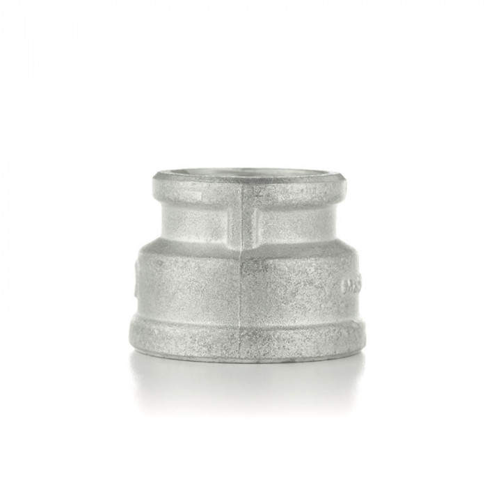 Муфта переходная, ВВ 3/8"×1/2", TIN латунь
