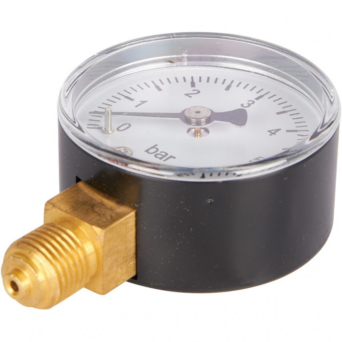 RIM-0010-500608 Манометр ROMMER радиальный. Корпус Dn 50 мм 1/4 , 0...6 бар, кл.2.5