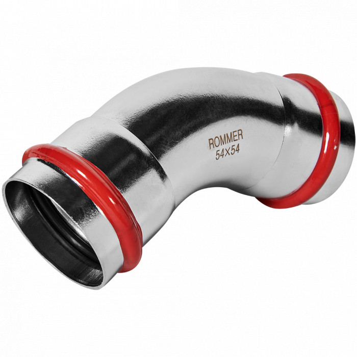 ROMMER RSS-0005-000054 ROMMER Угольник 45°-ВПр, 54, из нержавеющей стали прессовой