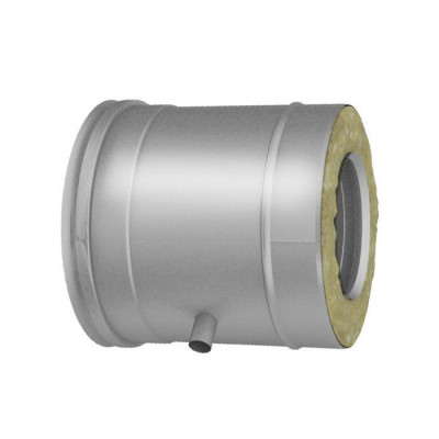 Труба горизонтальная со штуцером для отвода конденсата D250/350, AISI 321/304 (Вулкан)