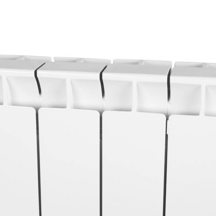 Биметаллический радиатор STOUT STYLE 350, 12 секций, боковое подключение, белый