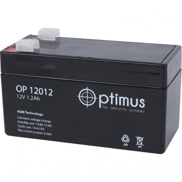 Аккумулятор Optimus 1,2A/h