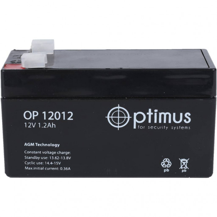 Аккумулятор Optimus 1,2A/h