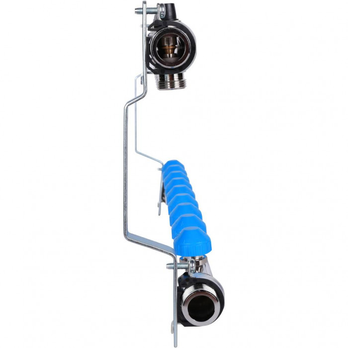 Распределительный коллектор REHAU HKV на 9 контуров нержавеющая сталь (12180911001)