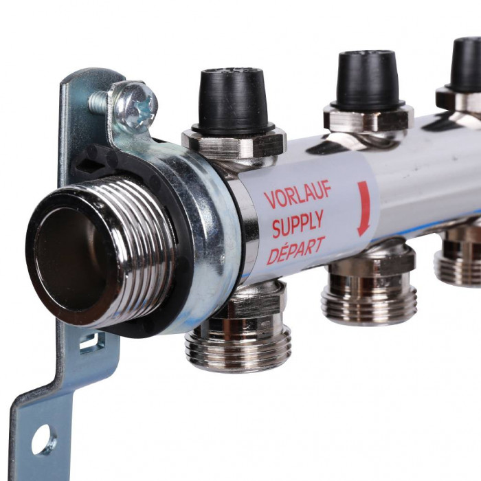 Распределительный коллектор REHAU HKV на 9 контуров нержавеющая сталь (12180911001)