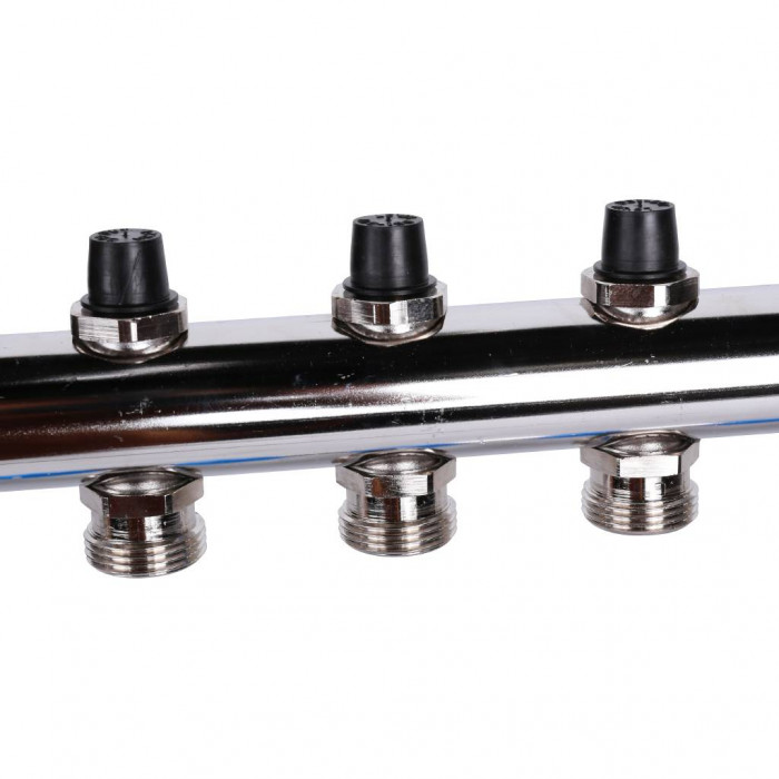 Распределительный коллектор REHAU HKV на 9 контуров нержавеющая сталь (12180911001)