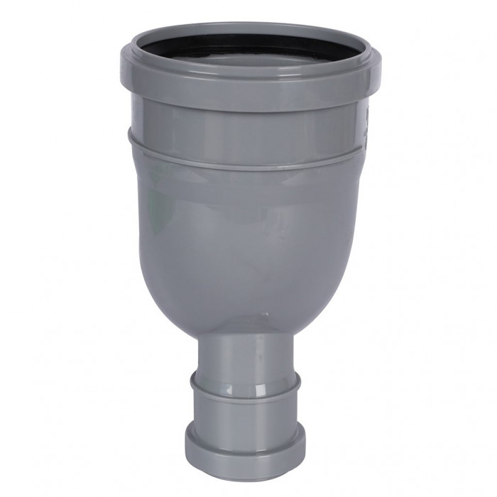 Политэк Отвод 110х90 с выходом 50 фронтальный (тыл)