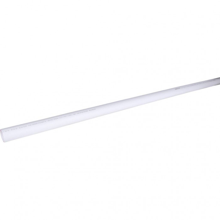 Труба полипропиленовая армированная Политэк d=50х8,3 (PN 25) (стекловолокно) (цвет белый)