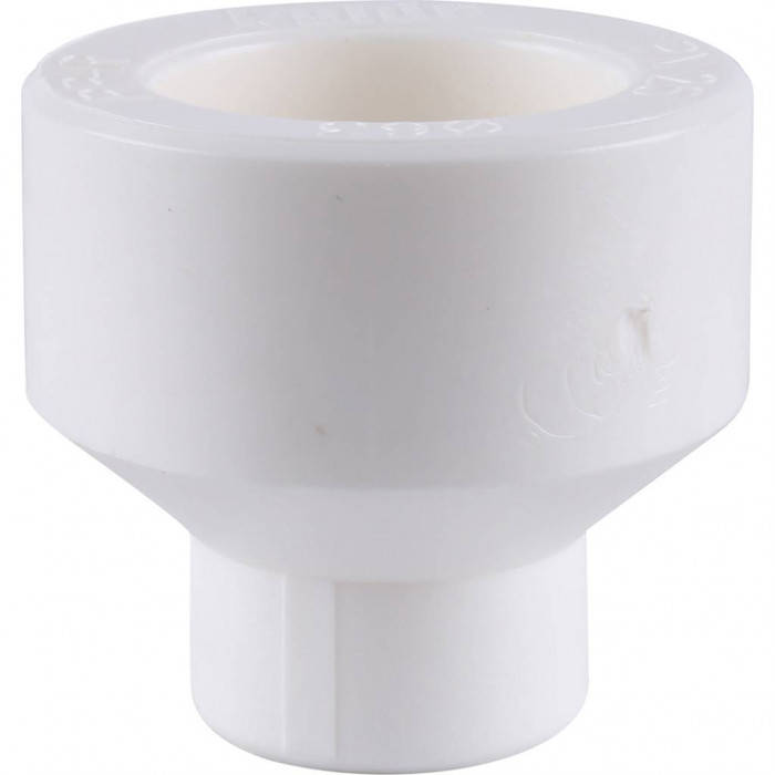 Kalde 63x25 Муфта переходная для полипропиленовых труб под сварку (цвет белый)