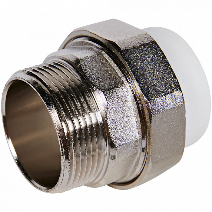 Pro Aqua PA21021 Pro Aqua d=40-1.1/2 PP-R Муфта комбинированная разъемная (американка) НР Белая