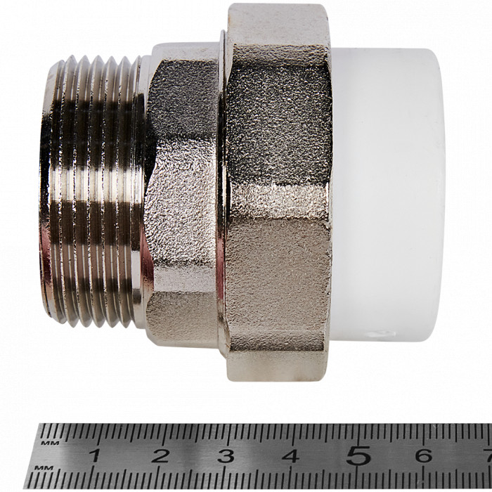 Pro Aqua PA21021 Pro Aqua d=40-1.1/2 PP-R Муфта комбинированная разъемная (американка) НР Белая