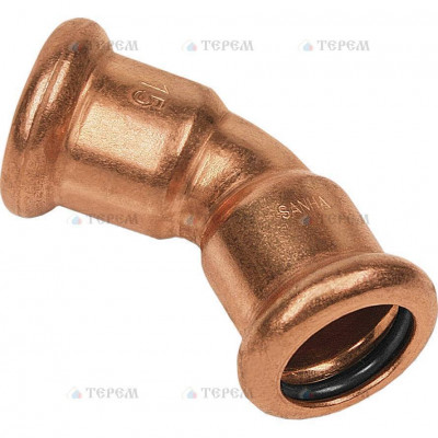 Sanha 6041, отвод 45° ВПр-ВПр, 18, для медных труб прессовой