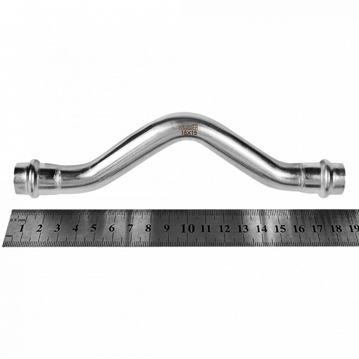 ROMMER RSS-0006-000015 Обвод-ВПр, 15, из нержавеющей стали прессовой