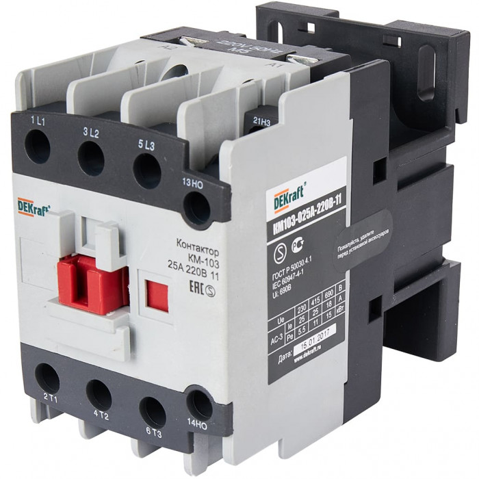 STOUT SEB SP  Контактор DEKraft KM-103 25А 220В 11