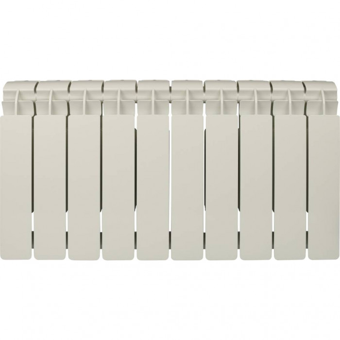 Алюминиевый радиатор Global VOX EXTRA 350, 10 секций, боковое подключение, белый