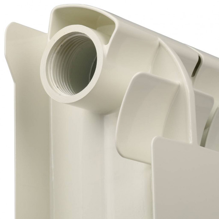 Алюминиевый радиатор Global VOX EXTRA 350, 10 секций, боковое подключение, белый