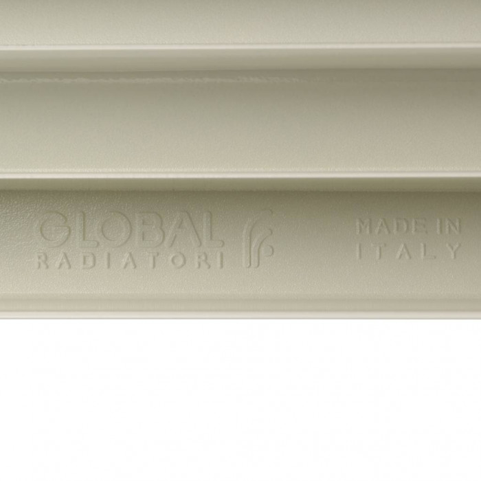 Алюминиевый радиатор Global VOX EXTRA 350, 10 секций, боковое подключение, белый
