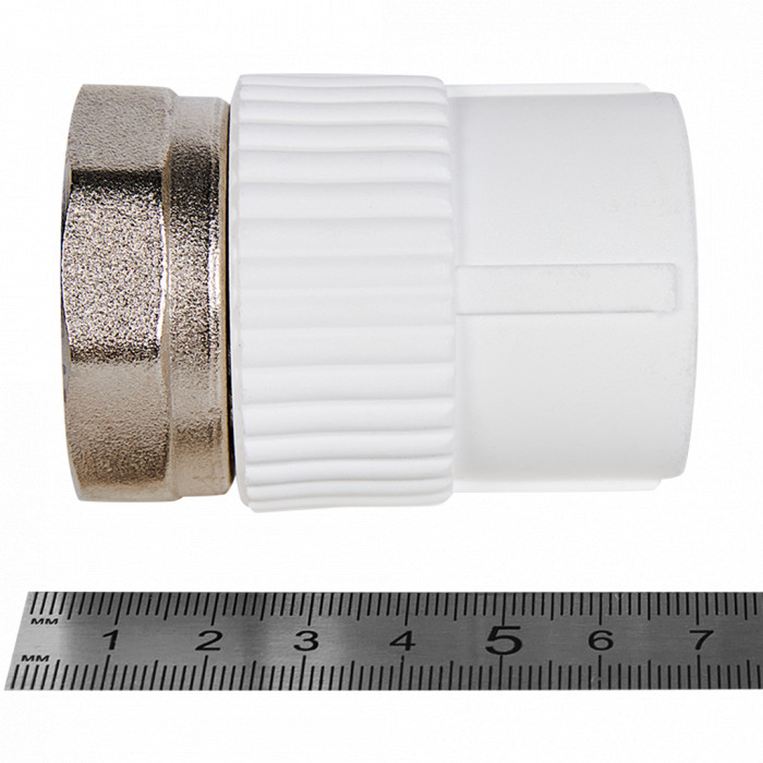 Pro Aqua PA29018 Pro Aqua d=32-1 PP-R Муфта с накидной гайкой Белая