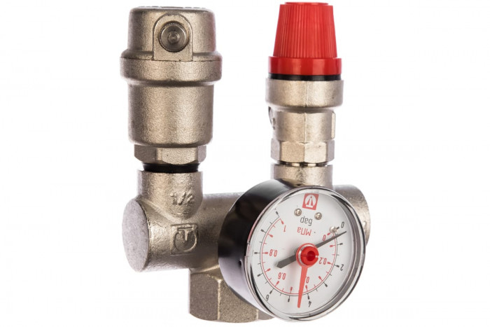 Valtec VT.460.0.0 Группа безопасности с латунным корпусом для котла 1"