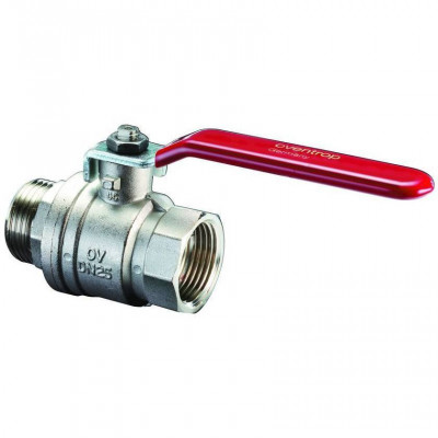 Шаровой кран Oventrop Optibal DN 15, НР-ВР, удлиненная рукоятка из оцинкованной стали