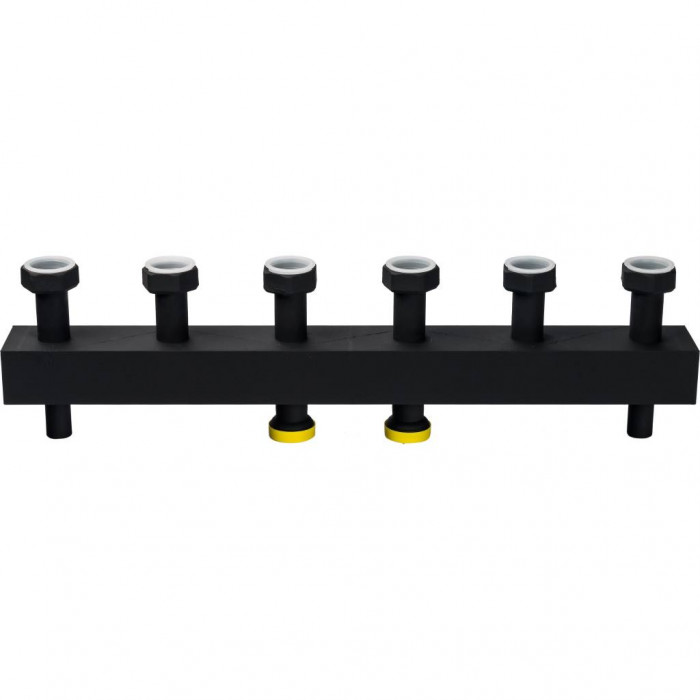 STOUT Стальной распред. коллектор 3 отопит. контура, изоляция DN 25