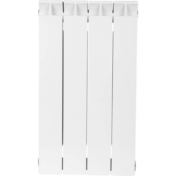 Биметаллический радиатор STOUT STYLE 500, 4 секций, боковое подключение, белый