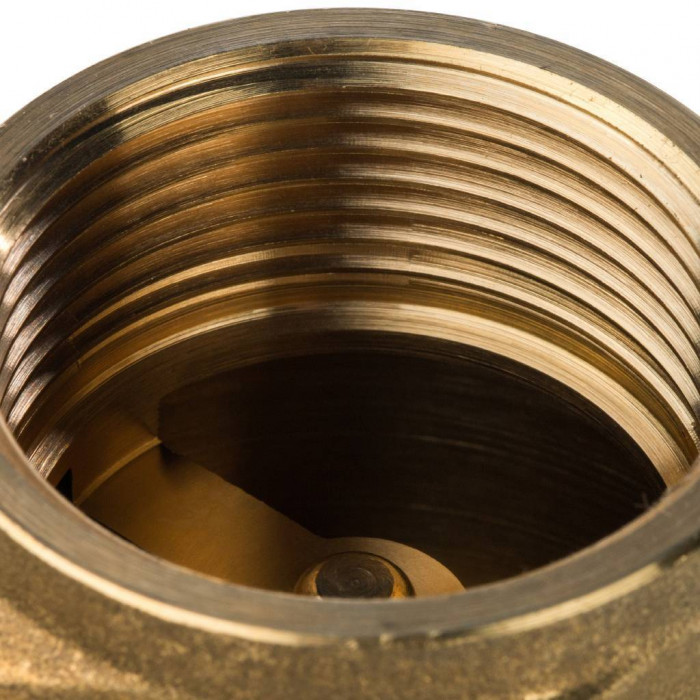 STOUT Клапан обратный пружинный муфтовый с металлическим седлом 1 1/4"