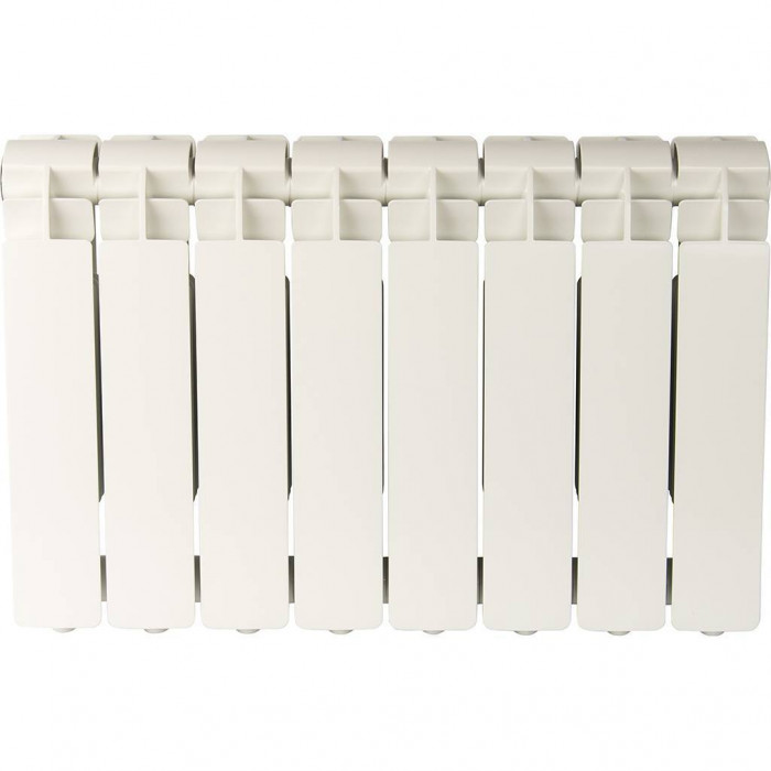 Алюминиевый радиатор Global VOX EXTRA 350, 8 секций, боковое подключение, белый