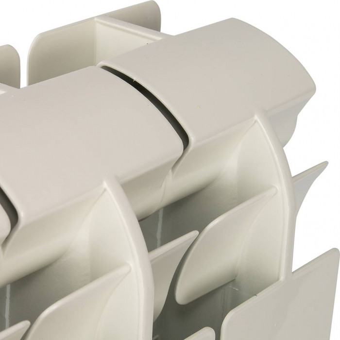 Алюминиевый радиатор Global VOX EXTRA 350, 8 секций, боковое подключение, белый