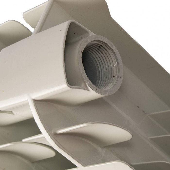 Алюминиевый радиатор Global VOX EXTRA 350, 8 секций, боковое подключение, белый