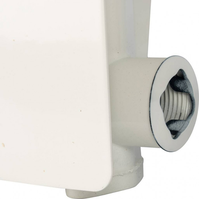 Алюминиевый радиатор Global VOX EXTRA 350, 8 секций, боковое подключение, белый