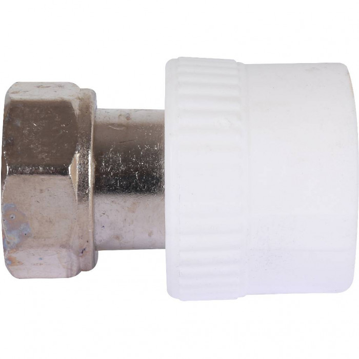 Муфта комбинированная Kalde с накидной гайкой 25х1 для полипропиленовых труб под сварку