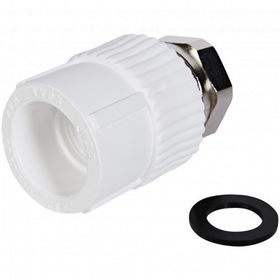 Pro Aqua PA29019 Pro Aqua d=32-1.1/4 PP-R Муфта с накидной гайкой Белая